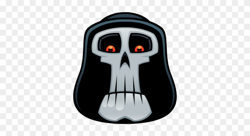 Skull Stickers Messages Sticker-4 - Grim Reaper Cartoon #972764