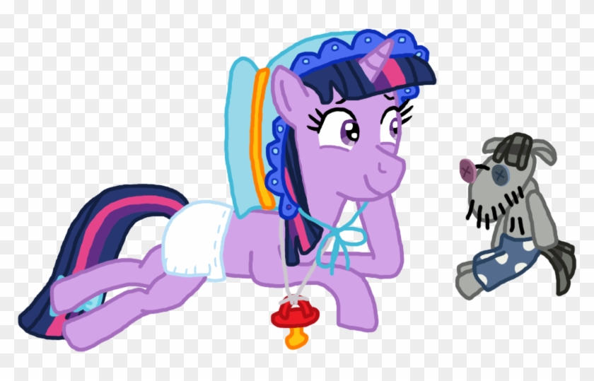 Twilight Sparkle In Her Diaper And Smarty Pants By - Baby Twilight Sparkle Diaper #972795