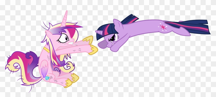 Twilight Sparkle Attacks Princess Cadance By 90sigma - Princess Twilight Sparkle And Princess Cadence #972831