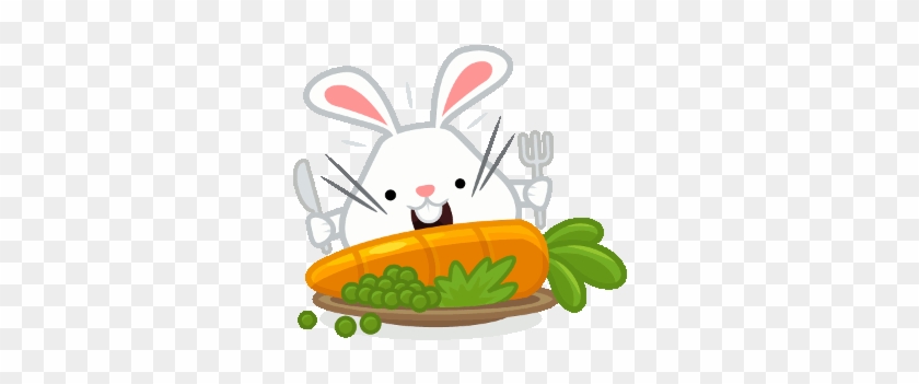 Frames, Rabbit Food, Vegan, Food Network/trisha, Bunny, - Google Hangouts Bunny Stickers #972855