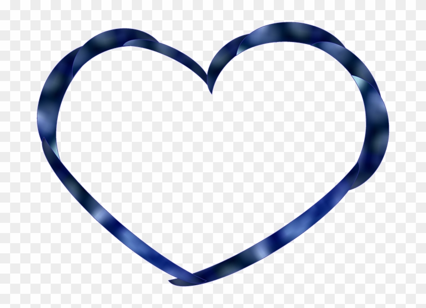 Heart Clipart Clipart Hollow Heart - Corazon Azul Png Transparente #972891