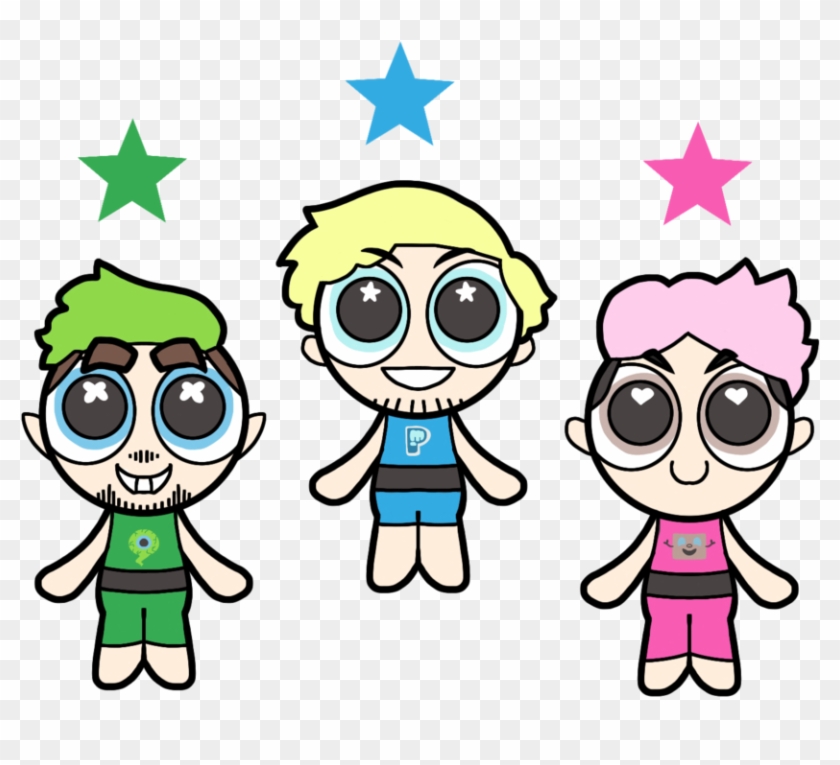 The Powerpuff Youtubers By Pumpkinmeadow The Powerpuff - Youtubers As Powerpuff Girls #972898