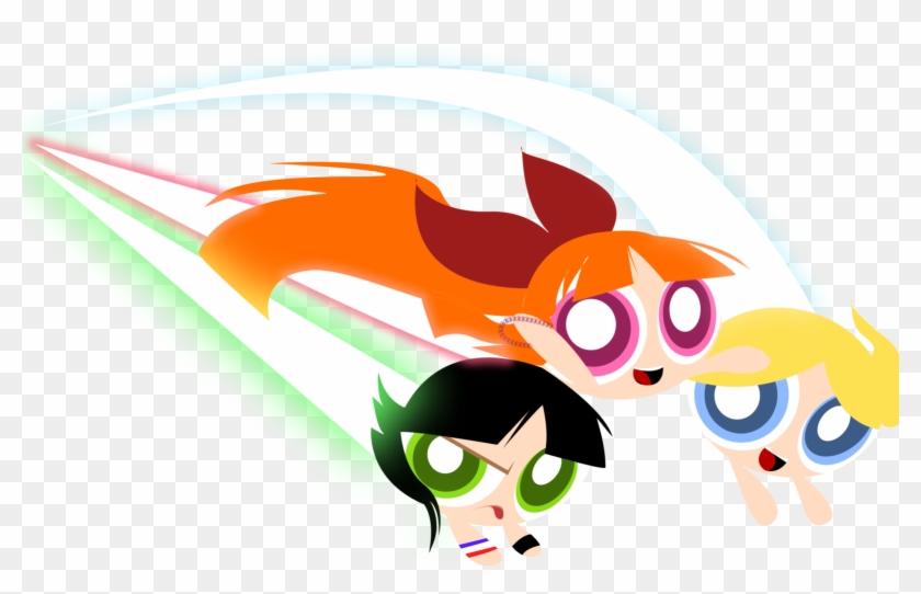 Powerpuffs Away By ~xxbloody-magicxx On Deviantart - The Powerpuff Girls #972943