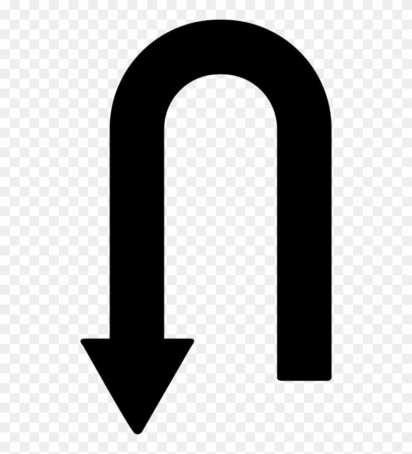 Curve Arrow Point To Down Free Icon - Icon #972965