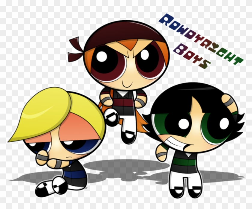 Image Rowdyright Boys By Zurrr D4jwipg Png The Powerpuff - Rowdyright Boys And Powerpuff Girls #972984