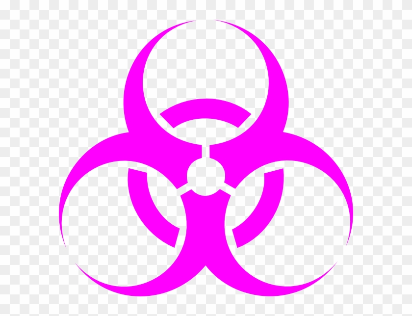 Apoclyptic Clipart Biohazard - Biohazard Symbol Pink #972987