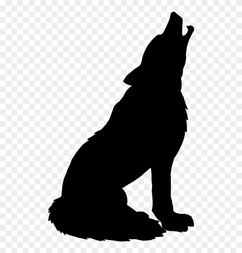 Download Wolf Howling Clipart - Silhouette Of A Wolf #973029