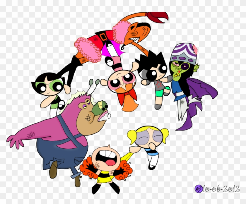 Powerpuff Girls Powerpuff Girls Fight Deviantart Free Transparent Png Clipart Images Download