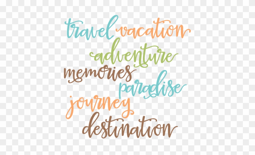 Travel Words Set Svg Scrapbook Cut File Cute Clipart - Scalable Vector Graphics #973091