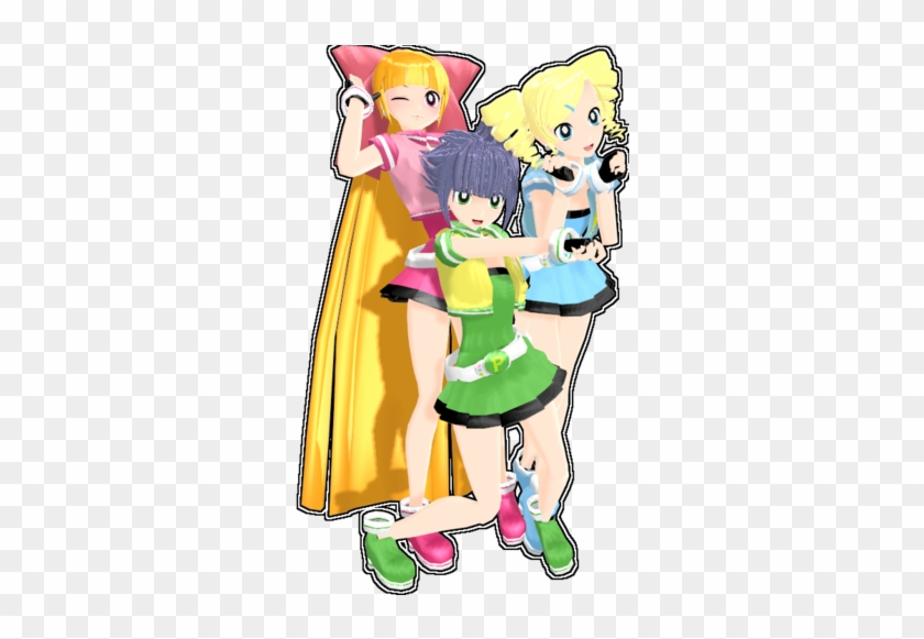 Powerpuff Girls Wallpaper Possibly Containing Anime - Powerpuff Girls Z Mmd #973105