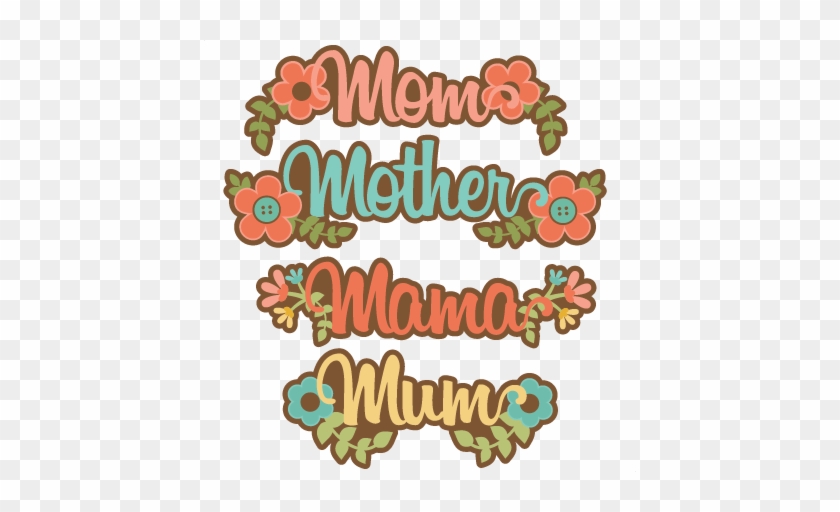 Mom Titles Svg Scrapbook Cut File Cute Clipart Files - Clip Art #973111