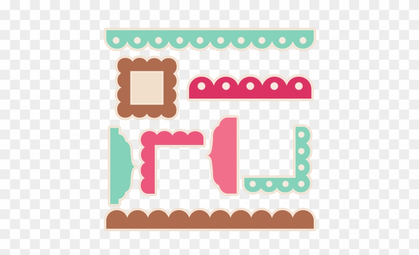 Tags Borders And Corners Set Svg Scrapbook Cut File - Clip Art #973115