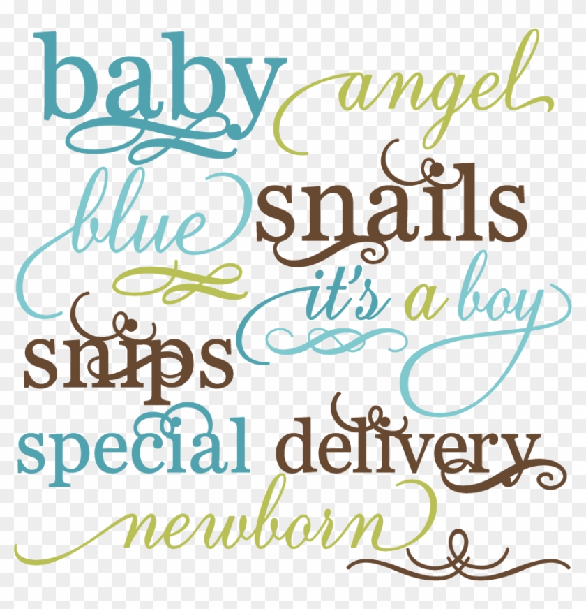 Daily Sayings Clipart - Baby Words Die Cut #973117