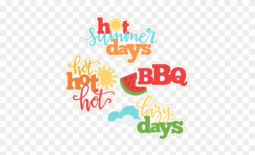 Summer Titles Svg Scrapbook Cut File Cute Clipart Files - Miss Kate Cuttables Labels #973122