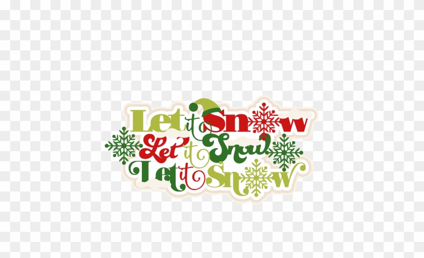 It Snow Title Scrapbook Clip - Clip Art #973126