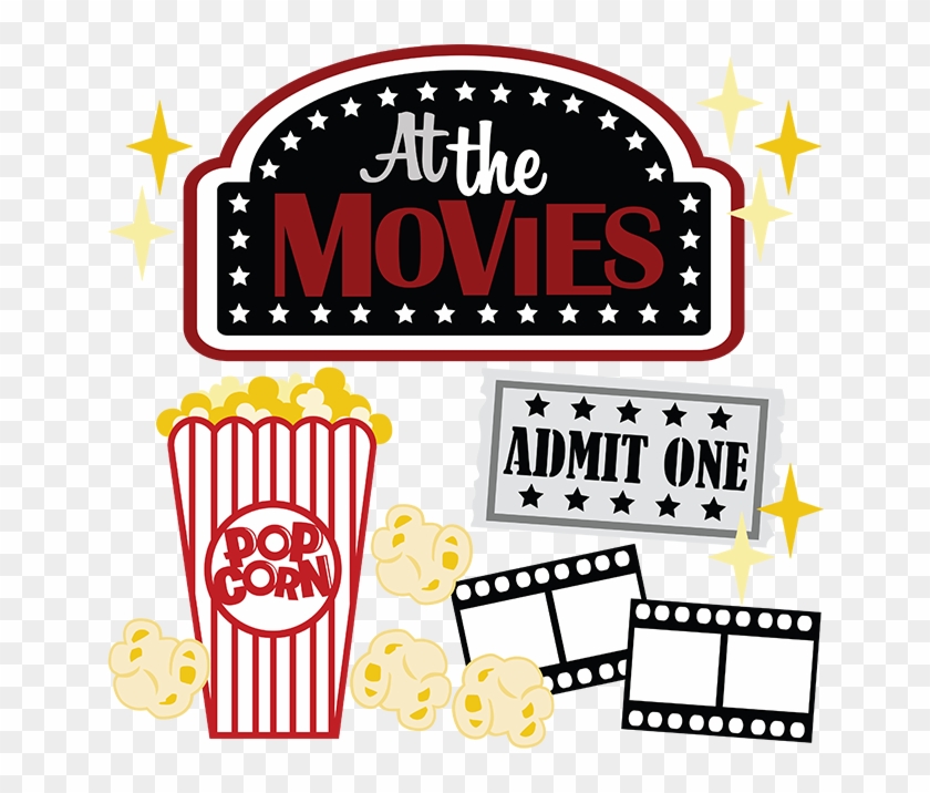 At The Movies Svg Scrapbook Files Movie Svg File For - Movie & Popcorn Clip Art #973134