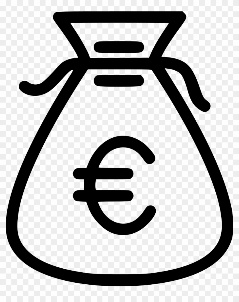 Money Payment Euro Bag Cash Comments - White Money Drawing Png #973248