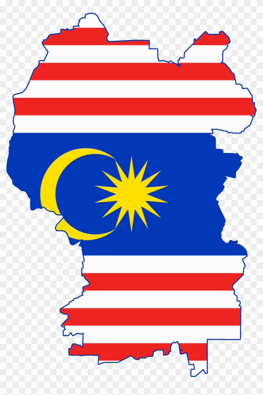 Malaysia Flag Map Image - Kuala Lumpur Flag Png #973288