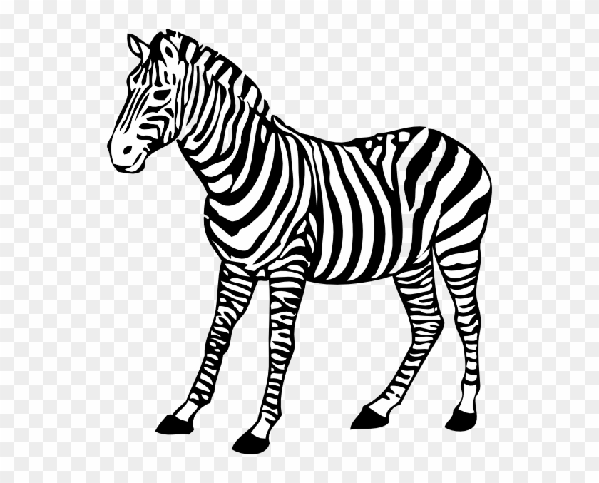 Zebra Clip Art - Zebra Black And White #973314