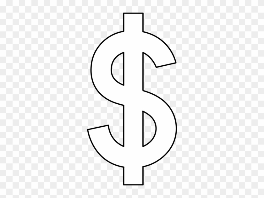 Dollar Sign Clip Art - Dollar Sign Clipart White #973396