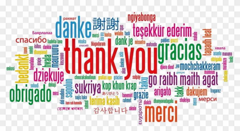 Thank You In Different Languages Png Download - Thank You Different Languages #973413
