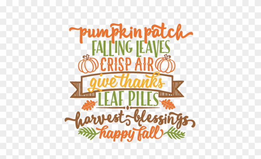 Autumn Word Art Svg Scrapbook Cut File Cute Clipart - Fall Word Art Png #973423