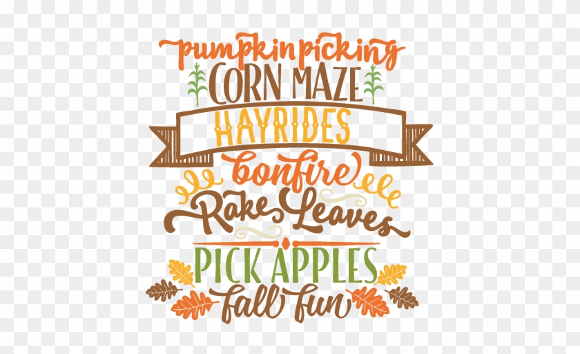 Fall Fun Word Art Svg Scrapbook Cut File Cute Clipart - Fall Fun Clip Art #973424