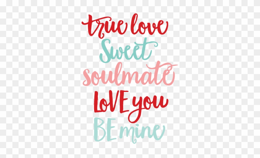 Valentine Words Svg Scrapbook Cut File Cute Clipart - Valentine Word Png File #973443