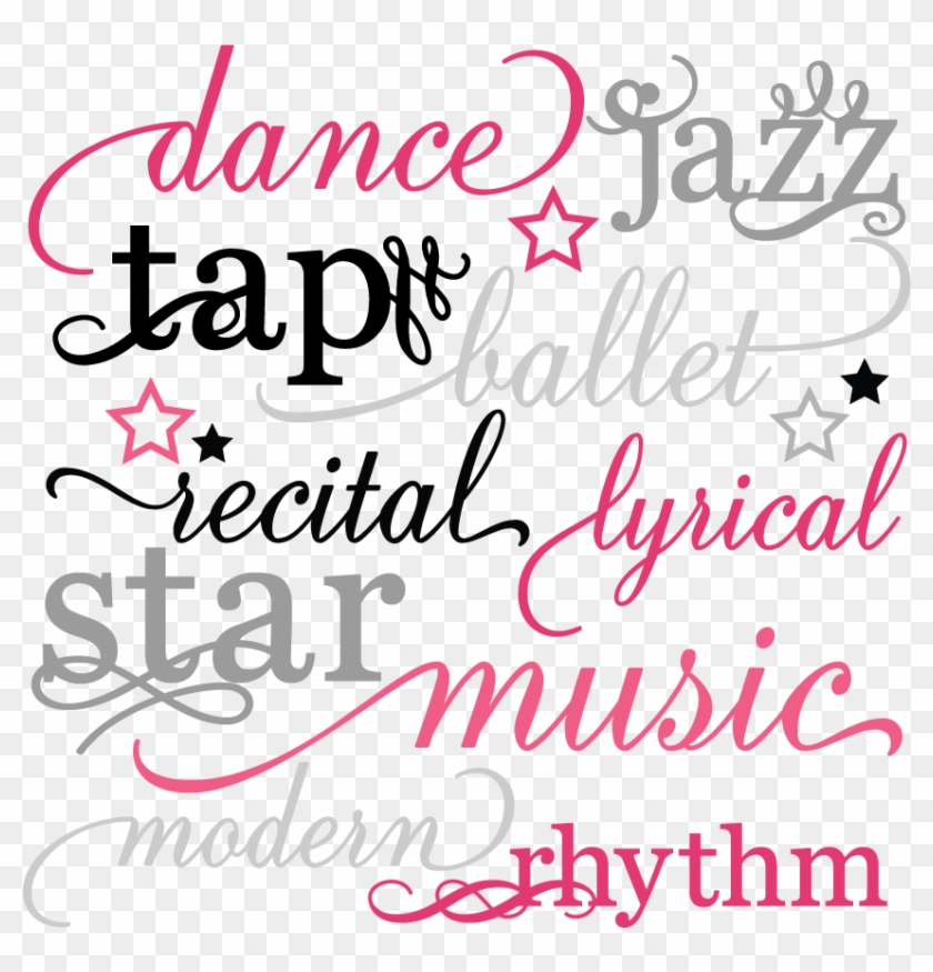 Dance Words Set Svg Scrapbook Title Dance Svg Files - Dance Svg Files #973448