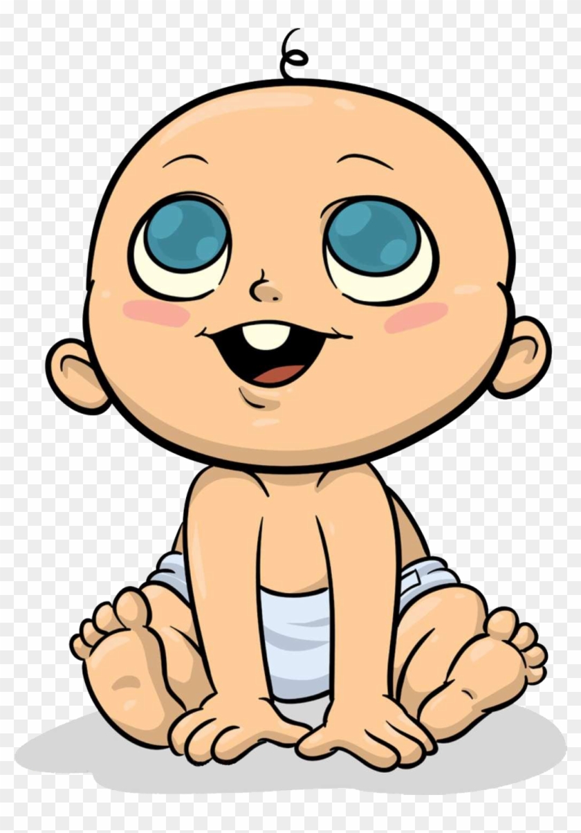 Infant Cartoon Drawing Clip Art - Cartoon Babies #973473