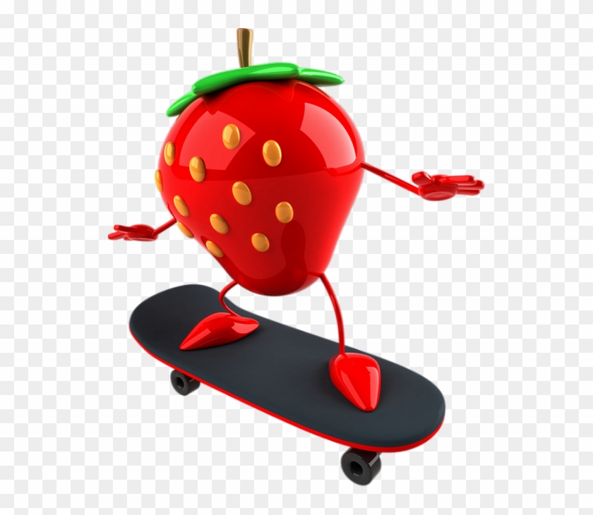 Fraise Png, Humour - Funny Fruit #973472