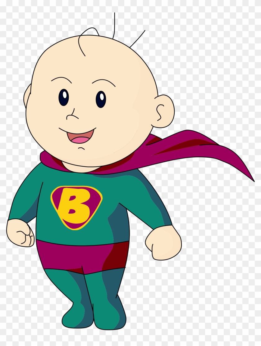 Superman Infant Cartoon Illustration - Baby Superman Cartoon #973496