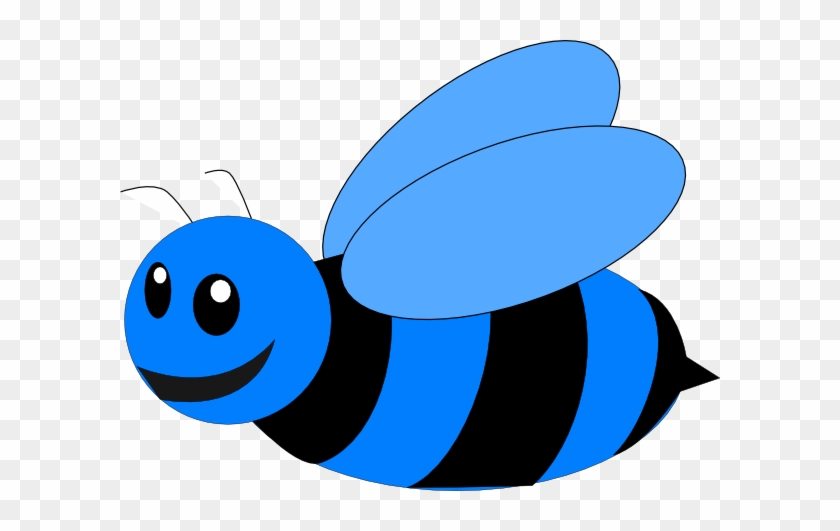 Blue Bumble Bee Clipart #973586