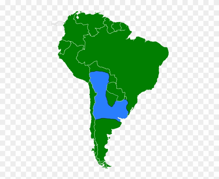 Berkut - South America Map Blue #973650