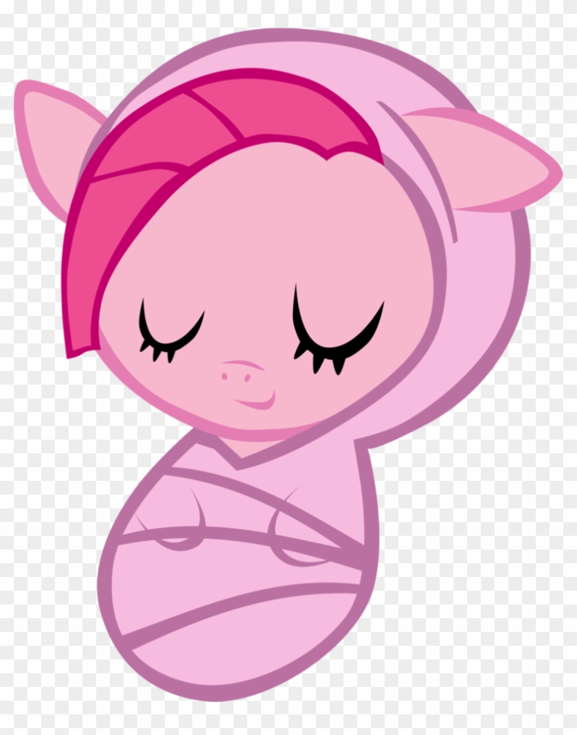 Newborn Pinkamina Pie Asleep By Atnezau - Mlp Pinkie Pie Baby #973702