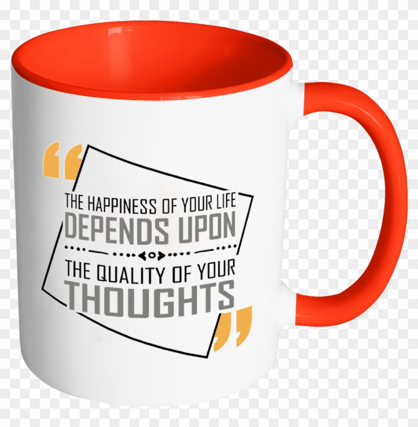 The Happiness Of Your Life Depends Upon The Quality - Bible Emergency Numbers Mug - Christian Gifts For Women #973729