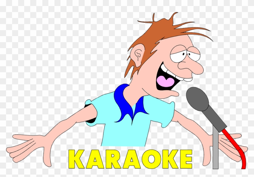 Illustration Of A Drunk Singer With Karaoke Text - Do Karaoke Clipart #973878