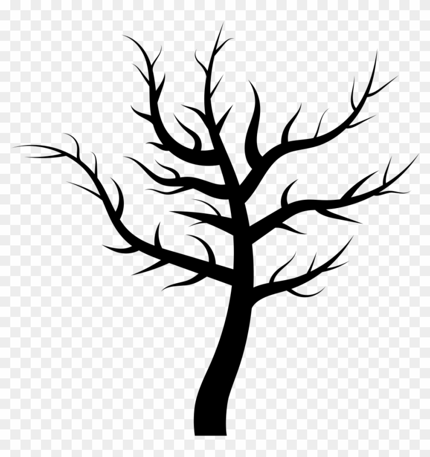 Barren Tree Silhouette - Scary Tree Silhouette Png #973906
