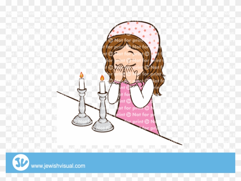 ילדה מדליקה נרות שבת - ילדה מדליקה נרות שבת #973916