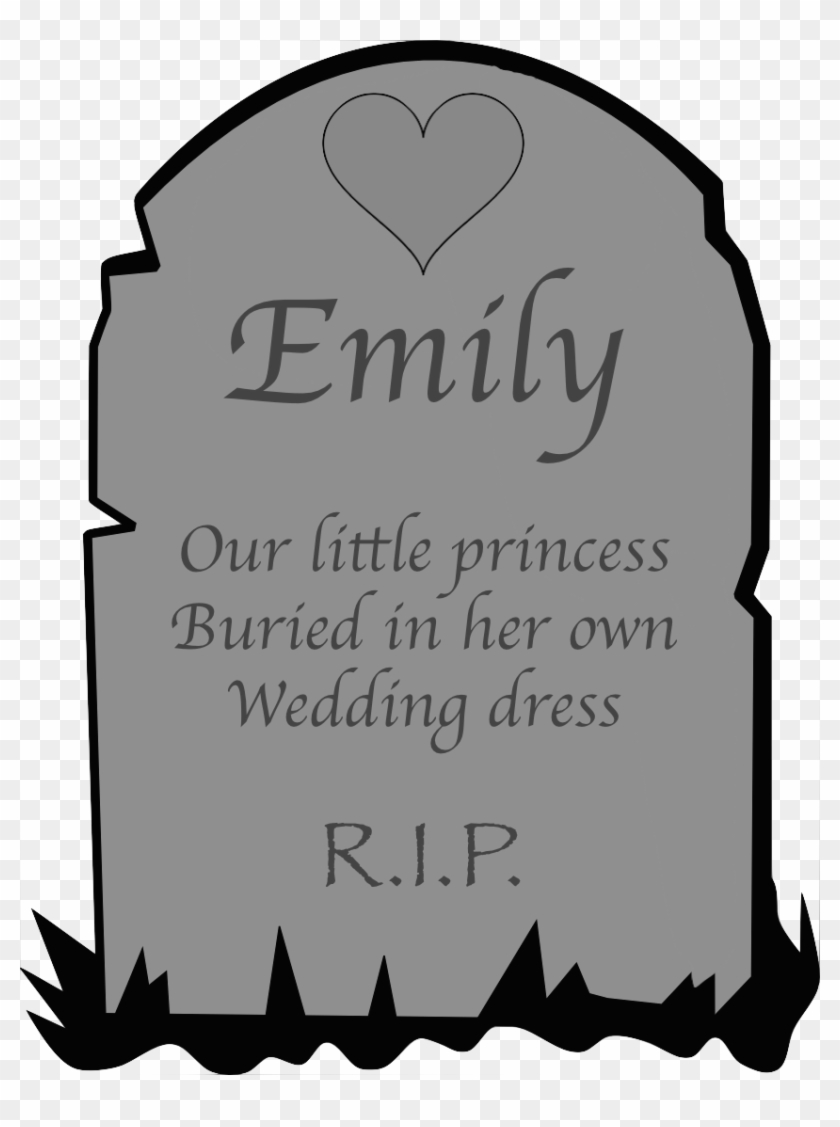 My Beloved Emily's Tombstone - Tombstone Clipart #973948