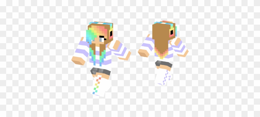 Rainbow Cute Minecraft Skin #974023