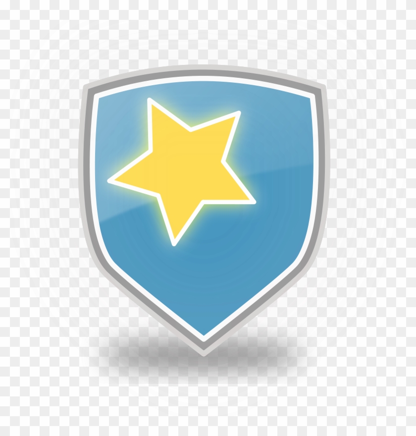 Blue Shield Clip Art Download - Escudo Azul Con Amarillo #974146