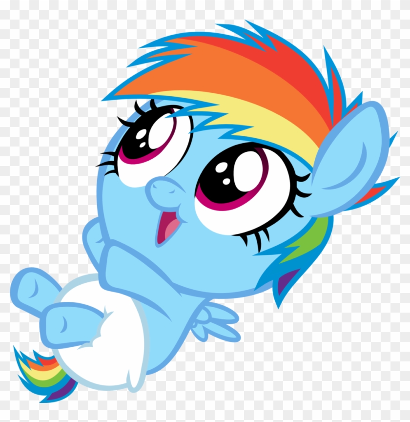 Cute Baby Rainbow Dash Wanting To Be Carried - Rainbow Dash #974194