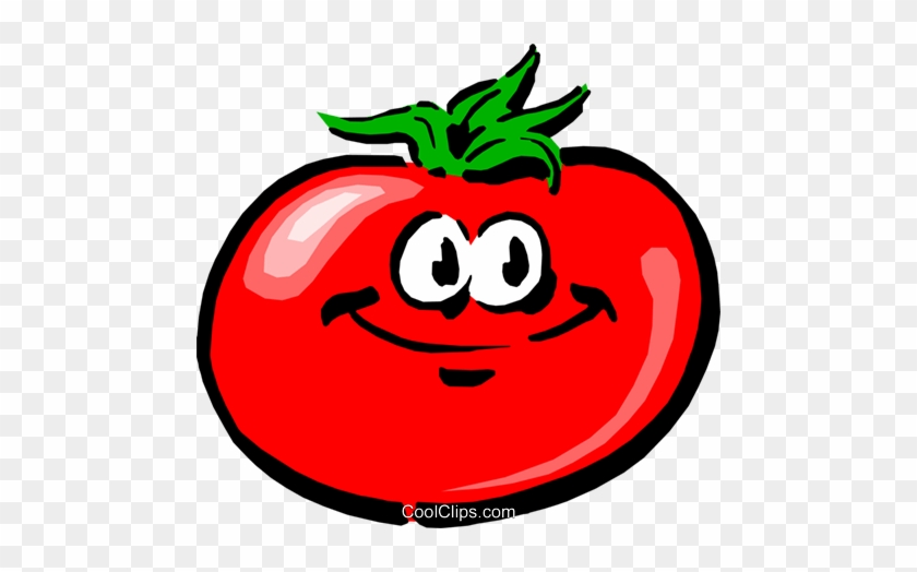Cartoon Tomato Royalty Free Vector Clip Art Illustration - Happy Birthday Tomato Theme #974193