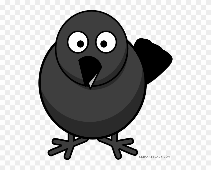 Black And White Crow Animal Free Black White Clipart - Cartoon Turkey Clip Art #974310