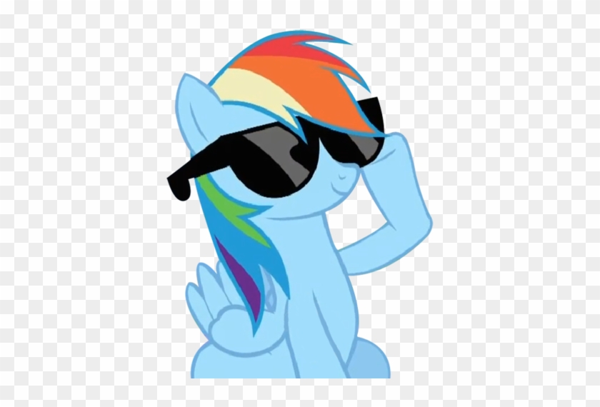 Rainbow Dash Wallpaper Called Rainbow With Her Glasses - Rainbow Dash Sunglasses #974311