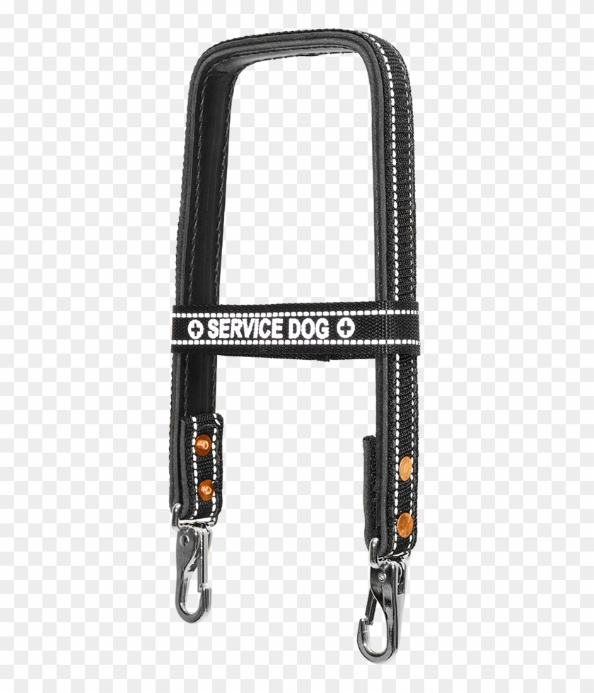 Leather Reflective Snap-on Bridge Handle - Service Dog Vest Handle #974364