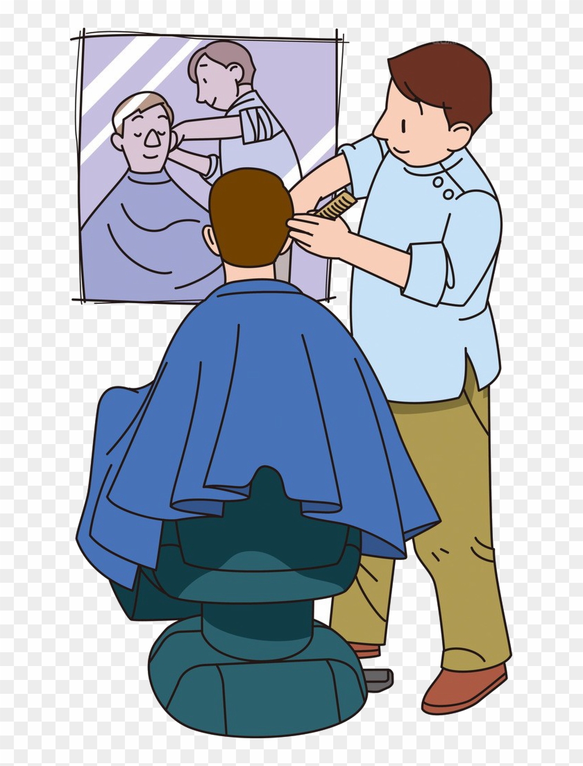 Barber Royalty-free Clip Art - Barber Shop Design Haircut Png #974564