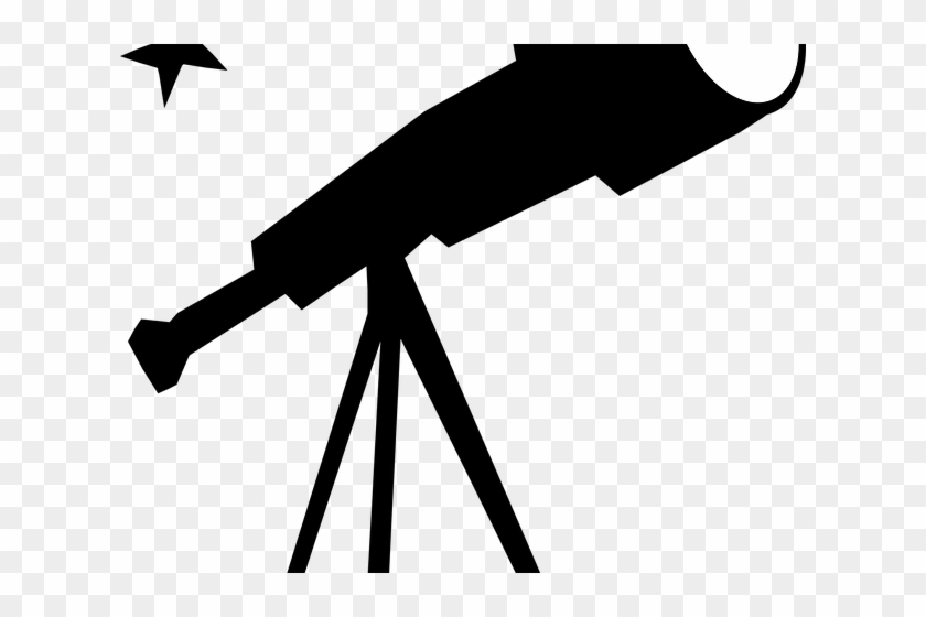 Astronomy Night At The Museum - Telescope Clipart Black And White #974591