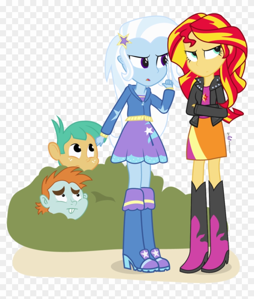 Those Two Are Mine By Dm29 - Sunset Shimmer And Trixie Eqg #974661